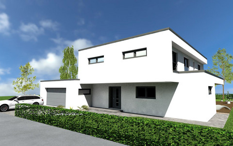 3D Visualisierung von Einfamilienhaus